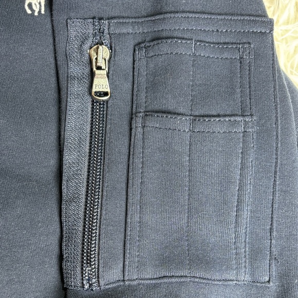 Polo Ralph Lauren Mens L Double-Knit Bomber Jacket Aviator Navy - Picture 11 of 11